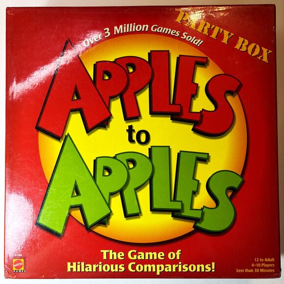 Apples to Apples Party Box Game - For 4-10 Players by Mattel Games (Open Box) vn - Picture 1 of 2